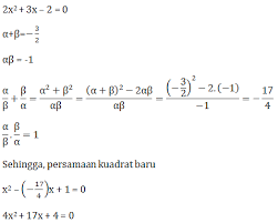 Rangkuman Contoh Soal Pembahasan Persamaan Kuadrat