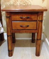 Tommy Bahama Style Night Stand End Table Red Birch And Real Bamboo 1 Or 2 Drawer Option King Bedroom Sets Tommy Bahama Style Furniture