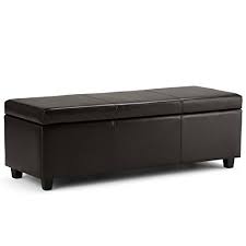 Modern creative bench black pu leather upholstered bench bed bench accent hallway entry bench. Contemporary Storage Benches