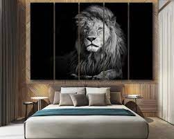 Lion Wall Art Wild Cat Canvas Lion Art Lion Canvas Lion Print Lion Poster Lion Photo Lion Wall Decor Lion Canvas Art King Of Beasts Canvas Lion Wall Art Lion Canvas