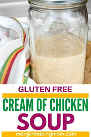 Canned 'cream of' soups are usually about 10oz, one cup of this soup is about 8oz. Easy Homemade Gluten Free Cream Of Chicken Soup Margin Making Mom