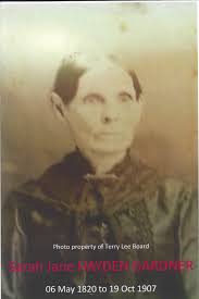 Sarah Jane Hayden Gardner (1820-1907)