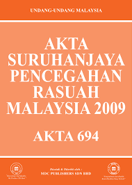 Tentera laut diraja malaysia (tldm). Laws Of Malaysia Akta Suruhanjaya Pencegahan Rasuah Malaysia 2009