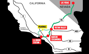 Traveling by train from oceanside to los angeles usually takes around 2 hours and 24 minutes, but the fastest amtrak pacific surfliner train can make the trip in one hour and 51 minutes. Socal To Vegas High Speed Rail Project Hits The Brakes As Financing Falters 2020 11 02 Engineering News Record