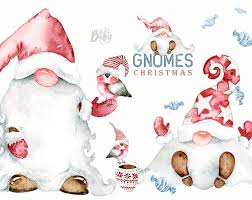 Nordic Gnomes Clip Art Gnome Clipart Tomte Nisse Etsy Nordic Gnomes Christmas Gnome Clip Art