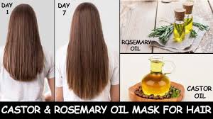 A castor oil and essential oil hair oil with potent natural ingredients sulfur, rosemary and tea tree. Castor Oil And Rosemary Oil Mask For Hair Growth See What Happens When I Use This Mask For 1 Week Youtube