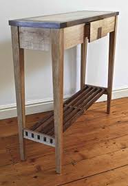 Very Narrow Rustic Diy Wood Console Table With Drawer And Shelves For Entry House Design Ideas Rustic Sofa Tables Narrow Console Table Entryway Table Decor