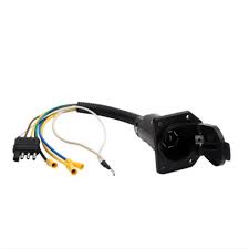 7 Pin To 4 Flat Rv Trailer Light Plug Wire Harness Converter Adapter For Car Tow Trailer Hitch With Connector Socket Mounting Buy Rv Trailer Light Plug Socket 7 Pin Trailer Socket