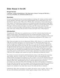 Pdf Elder Abuse In The United Kingdom