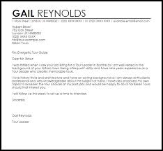 Tour Leader Cover Letter Sample Cover Letter Templates Examples