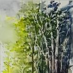 Intro to Watercolor: Birch on a Hill