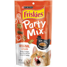 Purina Friskies Party Mix Original Crunch Crunchy Holiday Cat Treats 2 1oz In 2021 Purina Friskies Friskies Cat Treats
