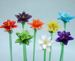 Hand blown glass art long stem flowers and leaf 18 to 21.5. Hot Sale High Quality Long Stem Glass Flowers View Long Stem Glass Flowers Holyarts Product Details From Dalian Holy Trading Co Ltd On Alibaba Com