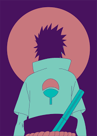 Sasuke Uchiha Metal Poster Al Art Displate Uchiha Martial Arts Anime Anime Wallpaper