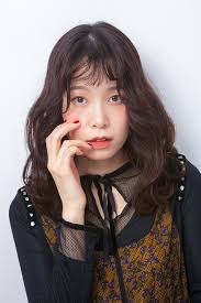 パーマ セミロング エレガント 韓国風ヘアーtanpopo Hair In 韓国 韓国