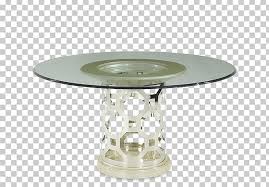 Contemporary Pearl Cylinder Base 60 Round Glass Top Dining Table Dining Room Furniture Chair Png Clipart