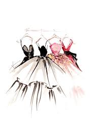 Here are collected simple cool black and white and color drawings, which will be interesting and easy to draw for both children and adults. Rack Of Exquisite Dresses Illustrated By Paper Fashion Watercolor Fashion Sketch Watercolor Fashion Paper Fashion