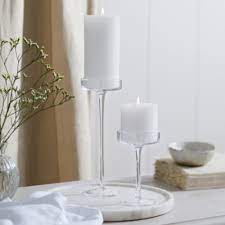 4.4 out of 5 stars. Glass Pillar Small Candle Holder Candle Holders The White Company Uk