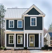 Black And White House Exterior One Story Serenbe Real Estate Modern Farmhouse Exterior Black House Exterior White Exterior Houses
