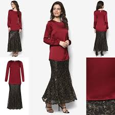 3 baju peplum purple untuk baju kurung — klik untuk harga terkini dan design. Fesyen Baju Kurung Moden Terkini 2016 2017 Design By Zolace The Gilded Glamour Red Modern Dress Fashion Blouse And Skirt