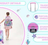 HTgroce Valigia Bambini, Trolley Bambino, Valigia Per Bambini, Trolley  Bambino da Viaggio, Valigia Ragazzo, Trolley Bagaglio a Mano Bagaglio per  ...