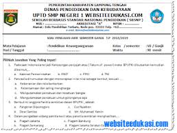 Soal Uas Pkn Kelas 7 Semester 1 Kurikulum 2013
