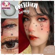 Jual Gretchen Gray softlens 14.2mm/60%/1Y