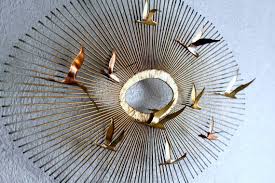 Vintage curtis jeré pom pom sea urchin mid century modern indoor outdoor decor. Mid Century Metal Sunburst Wall Art Bold And Beautiful Modern Masterpiece Fort Worth Vintage