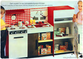 Little chefs will make the most delightful pretend meals with this trendy kitchen set that looks like the real deal. Toy Kitchen Sets Catalogues 1960 S 1980 S Retro Musings