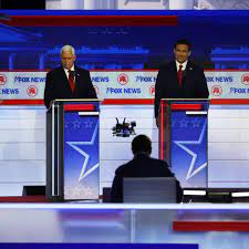 Republican candidates take the stage in Wisconsin, Trump skips debate