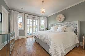 Gray is another popular, soothing color for bedrooms, and benjamin moore's gray wisp is the ideal blend of both gray and blue. Blue Gray By Farrow And Ball Blue Gray Bedroom Gray Bedroom Home