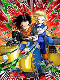 dragonball dokkan battle 人造人間17号 人造人間18号 イラスト 人造人間18号 アニメイラスト