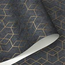 Create your perfect sanctuary with a choice of luxury wallpapers and contemporary designs. 0 53m X 10m Dark Grey Luxury Geometric Wallpaper Roll Black Gray Wall Paper Modern Design Bedroom Living Room Background Home Wall Decor Wish