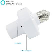 Smart E27 Light Socket Lamp Holder Wifi Light Bulb Adapter For All Amazon Alexa Devices New Echo Dot Support By App Control Light Bulb Adapters Bulb Adapterholder Adapter Aliexpress