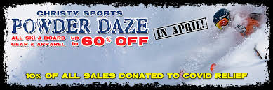 1 coupons and 1 deals which offer 5% off and extra discount, make sure to use one of them when you're shopping for patio.christysports.com. Christy Sports Has Donated Over 25 000 To Colorado Covid 19 Relief Fund Colorado Ski Country Usa