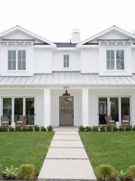 See more ideas about house exterior, farmhouse exterior, modern farmhouse exterior. White Modern Day Farmhouse Blackband Design Hgtv Farmhouse Exterior Modern Farmhouse Plans Modern Farmhouse Exterior