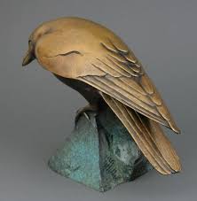 Sculptures By Northwest Artist Georgia Gerber Bird Sculpture Crow Art Raven Art