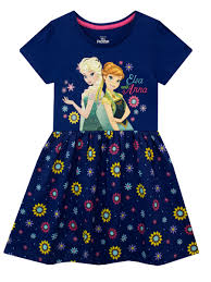 Buy Character Blue 100% Cotton Frozen Flower Dress from the Next UK online  shop
