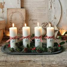 Advent Light Ideas Advent Candles White Pillar Candles Pine Cones Tray Rustic Decor Christmas Candle Decorations Christmas Decorations Cheap Advent Candles