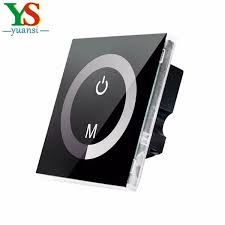 dc12 24v 4a ch 3channel touch dimmer wall dimmable switch led dimmer for diy home lighting single color led strip controller wish led dimmer led dimmer switch led color