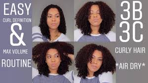 Easy Curl Definition Max Volume Routine For 3b 3c Curly Hair Air Dry Curly Hair Styles Curly Hair Styles Naturally Easy Curls