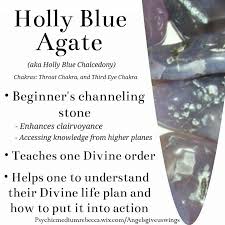 Holly Blue Agate Meaning Crystals Energy Crystals Crystal Therapy