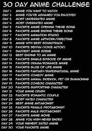 30 Day Anime Challenge Text Otaku Otaku Day Anime Anime Funny