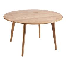 Classic mission style slats make the tall standing. 6ixty Convair Oak Round Dining Table Temple Webster