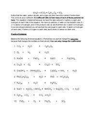 Worksheet more practice balancing equations answer key from balancing equations practice worksheet answers, source. Chemical Formulas Notes And Balancing Equations Practice Problems