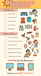 Summer Break Is Here And That Means Little Ones Using Computers Tablets And Smartphones More Often Download Kids Summer Schedule Kids Schedule Rules For Kids