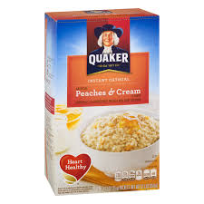 *the % daily value (dv) tells you how much a nutrient in a serving of food contributes to a daily diet. Quaker Instant Oatmeal Peaches Cream 10pk 12 3oz Box Garden Grocer