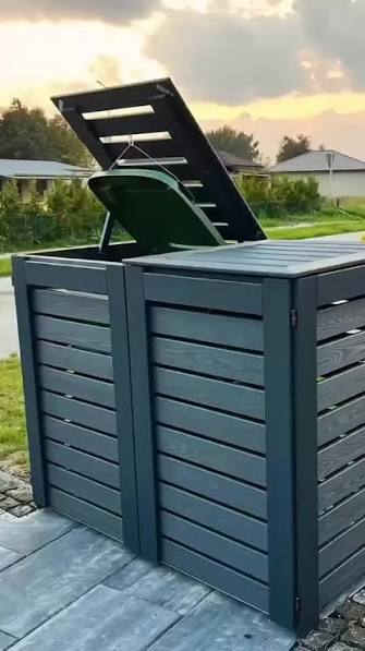 How To Build A Trash Can Enclosure With Pallets
