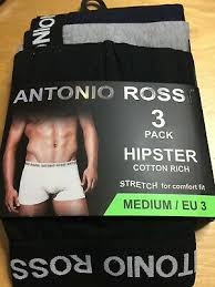 De mensen van antonio rossi hebben enorm veel aandacht besteed aan deze boxershorts. Antonio Rossi Hipsters 3 Pack Medium Eu3 5052419603483 Ebay