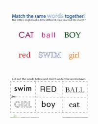 Of course, one of the best ways to show your child the difference between upper and lower case letters is to grab a. Matching Uppercase And Lowercase Letters Worksheet Education Com